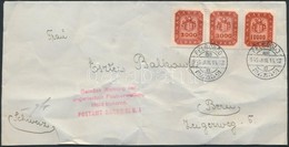 1946 (19.díjszabás) Levél Bern-be Milpeng?s 3000mP Pár + 10.000mP Bérmentesítve / Cover To Switzerland (gy?rött / Crease - Andere & Zonder Classificatie