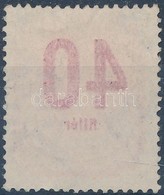 O 1946 Forint-filléres Portó 40f Az értékszám Gépszínátnyomatával - Andere & Zonder Classificatie