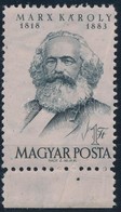 ** 1953 Marx 'B' ívszéli Bélyeg Papírránccal - Other & Unclassified