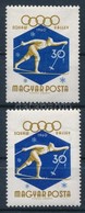 ** 1960 Téli Olimpia (I.) 30f ,,bekötött Ujj' A Jobb Kézfejen Tévnyomat + Támpéldány - Other & Unclassified