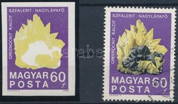 ** 1969 100 éves A Magyar Állami Földtani Intézet Vágott 60f A Fekete Színnyomat Nélkül + Támpéldány - Sonstige & Ohne Zuordnung