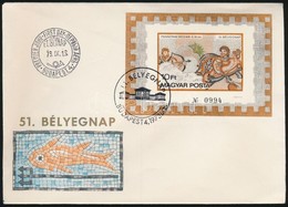 1978 Bélyegnap (51.) - Pannóniai Mozaik Vágott Blokk FDC-n (25.000) - Andere & Zonder Classificatie