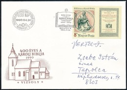 1990 Károli Biblia FDC, A Tervez? Vertel József Aláírásával - Sonstige & Ohne Zuordnung