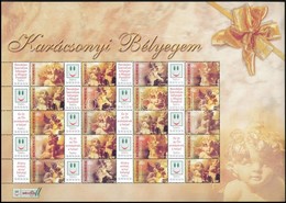 ** 2004 Karácsonyi Bélyegem - Angyalkák Promóciós Teljes ív Sorszám Nélkül (11.000) - Sonstige & Ohne Zuordnung