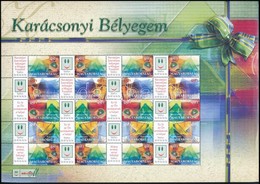 ** 2004 Karácsonyi Bélyegem - Üvegdíszek Promóciós Teljes ív Sorszám Nélkül (11.000) - Sonstige & Ohne Zuordnung