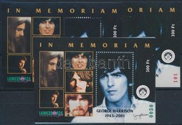 ** 2002 In Memorian George Harrison 3 Db Emlékív (közte Az AJÁNDÉK Változat) - Sonstige & Ohne Zuordnung