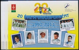 ** 2011 20 éve A Vívósportért 4 Db-os Emlékív Garnitúra Azonos Sorszámmal, Benne Színeltérés (14.000) - Sonstige & Ohne Zuordnung