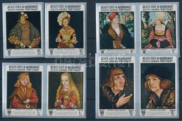 ** 1967 Lucas Cranach Festményei Vágott Sor Mi 147-154 - Altri & Non Classificati