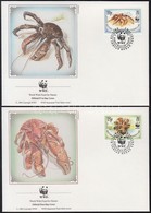 1993 WWF: Pálmatolvaj Sor 4 FDC-n Mi 132-135 - Other & Unclassified