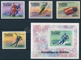 ** 1976 Téli Olimpia Sor Mi 731-734 + Blokk Mi 63 - Sonstige & Ohne Zuordnung