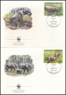 1988 WWF: Erdei Elefánt Sor 4 Db FDC-n Mi 1009-1012 - Sonstige & Ohne Zuordnung