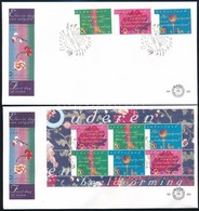 1997 Senior Munka Sor + Blokk 2 FDC-n  Mi 1613 - 1615 + Mi 53 - Other & Unclassified