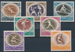 ** 1956 Melbourne-i Olimpia Mi 984-989  + Aranyérmes Távolugró  Mi 994 - Andere & Zonder Classificatie