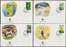 ** 1989 WWF Állatok Sor + Sor 4 FDC-n Mi 967-970 - Other & Unclassified