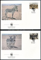 ** 1991 WWF: Zebra Sor 4 FDC-n + Sor Mi 702-705 - Sonstige & Ohne Zuordnung