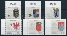 ** 1992 Tartományi Címerek ívszéli Sor Mi 1586-1591 - Other & Unclassified