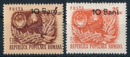 ** 1952 Román-szovjet Felülnyomott Sor Mi 1350-1351 - Andere & Zonder Classificatie