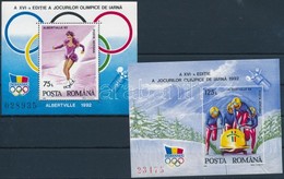 ** 1992 Téli Olimpia Blokk Sor  Mi 269-270 - Andere & Zonder Classificatie