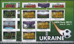 ** 2012 UEFA Labdarúgó Európa Bajnokság 16 Db-os ívsor A Résztvev? Országok Csapataival - Altri & Non Classificati