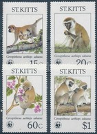 ** 1986 WWF: Majom Sor + 4 Db FDC Mi 184-187 - Andere & Zonder Classificatie