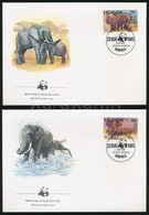 1983 WWF: Afrikai Elefánt Sor 4 Db FDC-n Mi 361 A-364 A - Andere & Zonder Classificatie