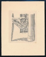 Schimek, Herbert Anton (1905-1982): Ex Libris Wim Van Der Kuylen, Rézkarc, Papír, Jelzett A Dúcon, 7,5×6,5 Cm - Altri & Non Classificati