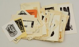 Cca 1930-1970 Vegyes Ex Libris Tétel, Kb. 240 Db. Különféle Nyomótechnikákkal, 13x18 Cm és 5x3 Cm Közötti Méretben. - Sonstige & Ohne Zuordnung