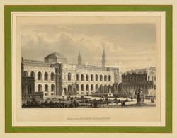 Cca 1850 Das Neue Museum In Dresden, Acélmetszet, 11×17 Cm - Prints & Engravings