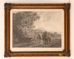 Cca 1850 Johann Roth Festménye Után Készült Metszet, üvegezett Keretben, 36×46 Cm - Prenten & Gravure