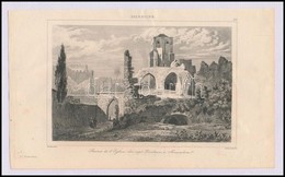 Cca 1845 Ruines De L'église Des Sept Douleurs A Jerusalem, Acélmetszet Salomon Munk 'Palestine. Description Géographique - Stampe & Incisioni