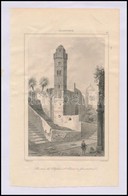 Cca 1845 Ruines De L'église Saint Pierre A Jerusalem, Acélmetszet Salomon Munk 'Palestine. Description Géographique, His - Prints & Engravings