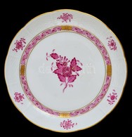 Herendi Apponyi Mintás Porcelán Tálka, Kézzel Festett, Jelzett, Hibátlan, D: 17,5 Cm - Andere & Zonder Classificatie