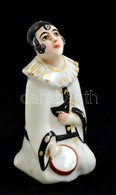 Figurális Porcelán Sószóró, Jelzett, Kopott, M: 10 Cm - Sonstige & Ohne Zuordnung