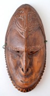 VT Jelzéssel Mázas Kerámia Maszk. Törzsi Maszk Másolata. / Ceramic Mask 28x14 Cm - Vetro & Cristallo