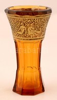 Moser Díszpohár, Több Réteg?, Formába öntött, Apró Csorbával, Jelzés Nélkül,  M:14 Cm - Verre & Cristal