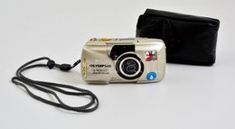 Olympus Stylus Epic Zoom 80 Deluxe Filmes Fényképez?gép, Id?járásálló Kialakítás, B?r Tokban, Elemmel, M?ködik, Szép áll - Macchine Fotografiche