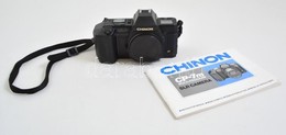 1986 Chinon CP-7m Multi-Program Filmes SLR Fényképez?gép, Objektív Nélkül, 4 Db Ceruzaelemmel, Eredeti Leírásával,m?ködi - Fototoestellen