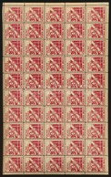 ** Kb 1930 Vörös Segély Adománybélyeg 50-es Teljes ív / Red Aid Charity Stamp, Complete Sheet Of 50 - Zonder Classificatie