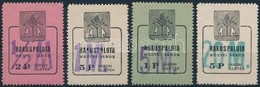 1946 Rákospalota Városi Illetékbélyeg 1/2M/2P Antiqua Bet?típussal, 1M/5P, 5M/1P, 20M/5P (25.500) - Zonder Classificatie