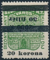 1932 Szombathely Bizonyítvány Kiállítási Díj 39 Sz. Bélyeg Fordított Felülnyomással (25.000) - Non Classificati