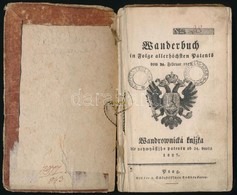 1830-1842 Vándorkönyv, Cipész Részére, Német és Cseh Nyelven, Számos Bejegyzéssel, Pecsétekkel, Közte Egy Viaszpecséttel - Zonder Classificatie