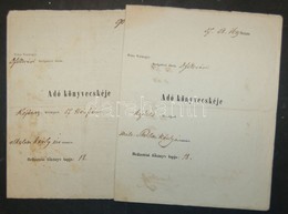 1853-1854 2 Db Tolna Vármegyei Adókönyv - Non Classificati