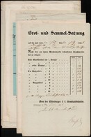 1858 Kenyér- Hús- és Egyéb élelmiszer árszabás, 10 Db, Német Nyelven - Ohne Zuordnung