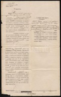 1897 Somogy Megyei árvaszéki Végzés, Pecséttel, 34x21 Cm - Ohne Zuordnung