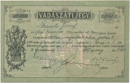 1907  Vadászati Jegy, Kiállítva Strauch József Sörf?z? Részére / Hunter Card - Ohne Zuordnung