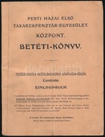 1920 Pesti Hazai Els? Takarékpénztár-Egyesület Betétkönyve - Zonder Classificatie