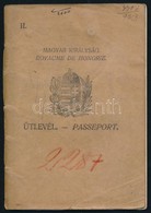 1923 A Magyar Királyság által Kiadott Fényképes útlevél, Okmánybélyeggel, Bejegyzésekkel, Pecsétekkel / Hungarian Passpo - Zonder Classificatie