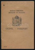 1929 A Magyar Királyság által Kiadott Fényképes útlevél, Okmánybélyeggel, / Hungarian Passport - Zonder Classificatie