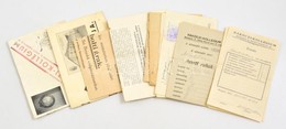 Cca 1930-1940 Különféle Iskolai Papírok: Rákóczi Kollégium, Pannonhalmi Bencés Gimnázium, Stb. - Zonder Classificatie