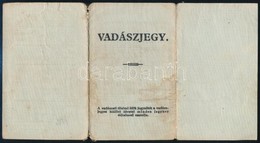 1935 Vadászjegy Uradalmi F?intéz? Részére, Fénykép Nélkül / Hunter Ticket Without Photo - Zonder Classificatie